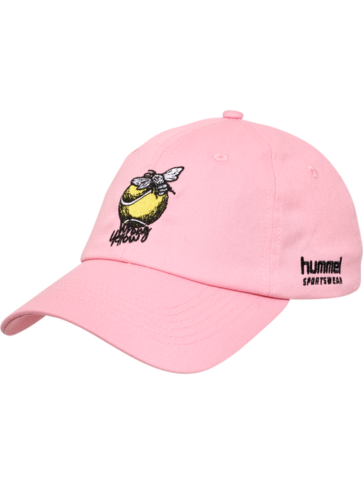 hmlBASEBALL CAP WRONG YELLOW, SACHET PINK, packshot