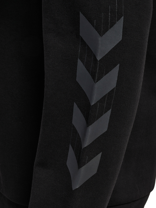 hmlTRAVEL SWEAT HOODIE, BLACK hmlTRAVEL SWEAT HOODIE, BLACK, packshot