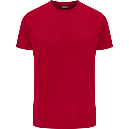 hmlRED BASIC T-SHIRT S/S, TANGO RED, packshot