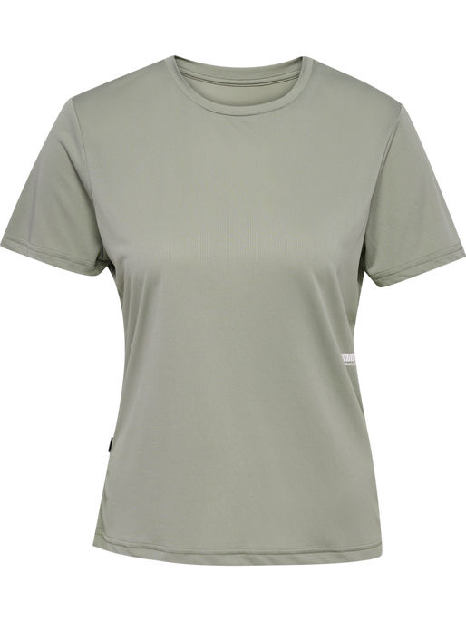 hmlPULSE WORKOUT W T-SHIRT S/S, SEAGRASS hmlPULSE WORKOUT W T-SHIRT S/S, SEAGRASS, packshot