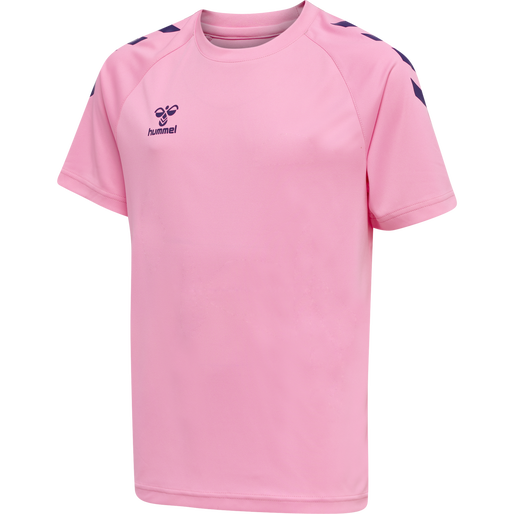 hmlCORE XK CORE POLY TEE S/S KIDS, COTTON CANDY, packshot