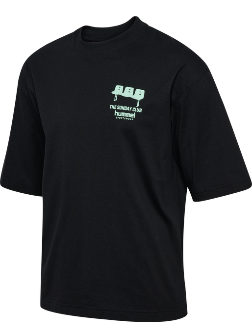 hmlOVERSIZED T-SHIRT S/S SUNDAY, BLACK hmlOVERSIZED T-SHIRT S/S SUNDAY, BLACK, packshot