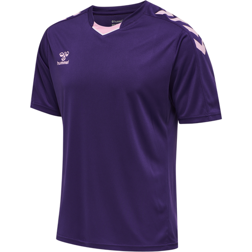 hmlCORE XK POLY JERSEY S/S, ACAI, packshot