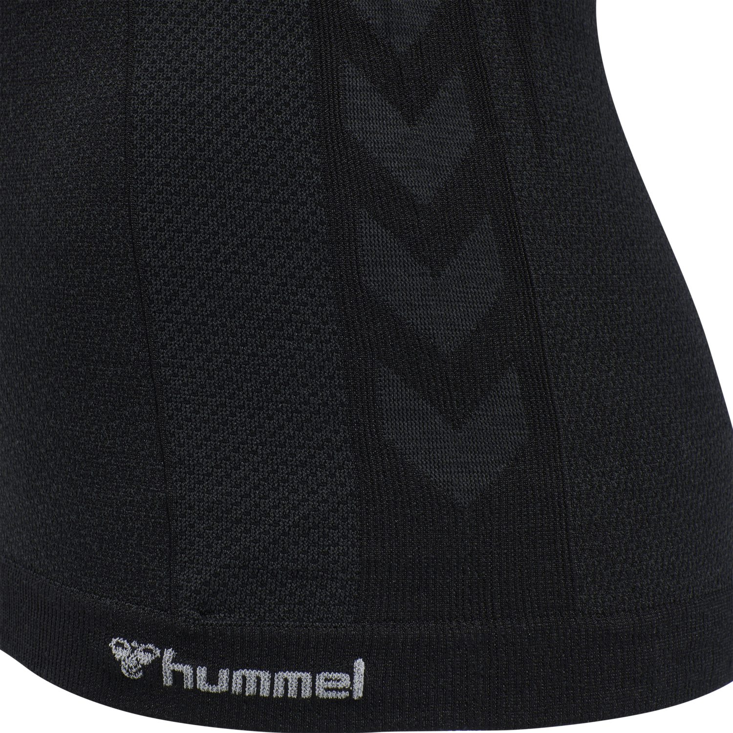 hmlCLEA SEAMLESS T-SHIRT, BLACK MELANGE, packshot