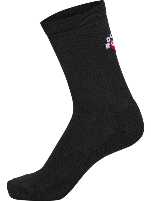 hmlROLIGAN 2-PACK SOCKS, BLACK, packshot