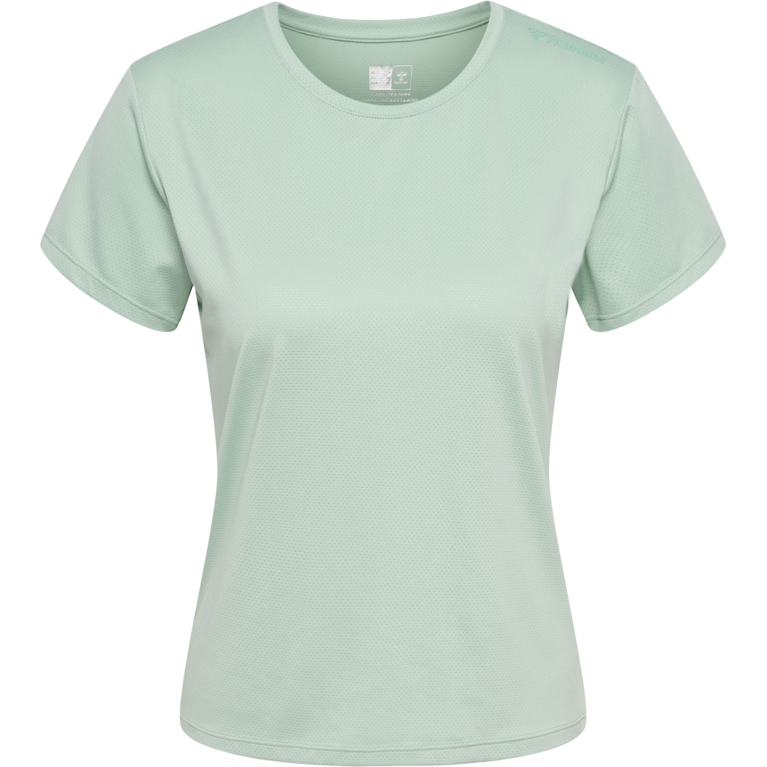 hmlMT AURA MESH T-SHIRT, SILT GREEN, packshot