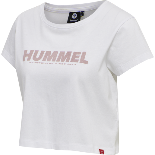 hmlLEGACY WOMAN CROPPED T-SHIRT, 9001 hmlLEGACY WOMAN CROPPED T-SHIRT, 9001, packshot