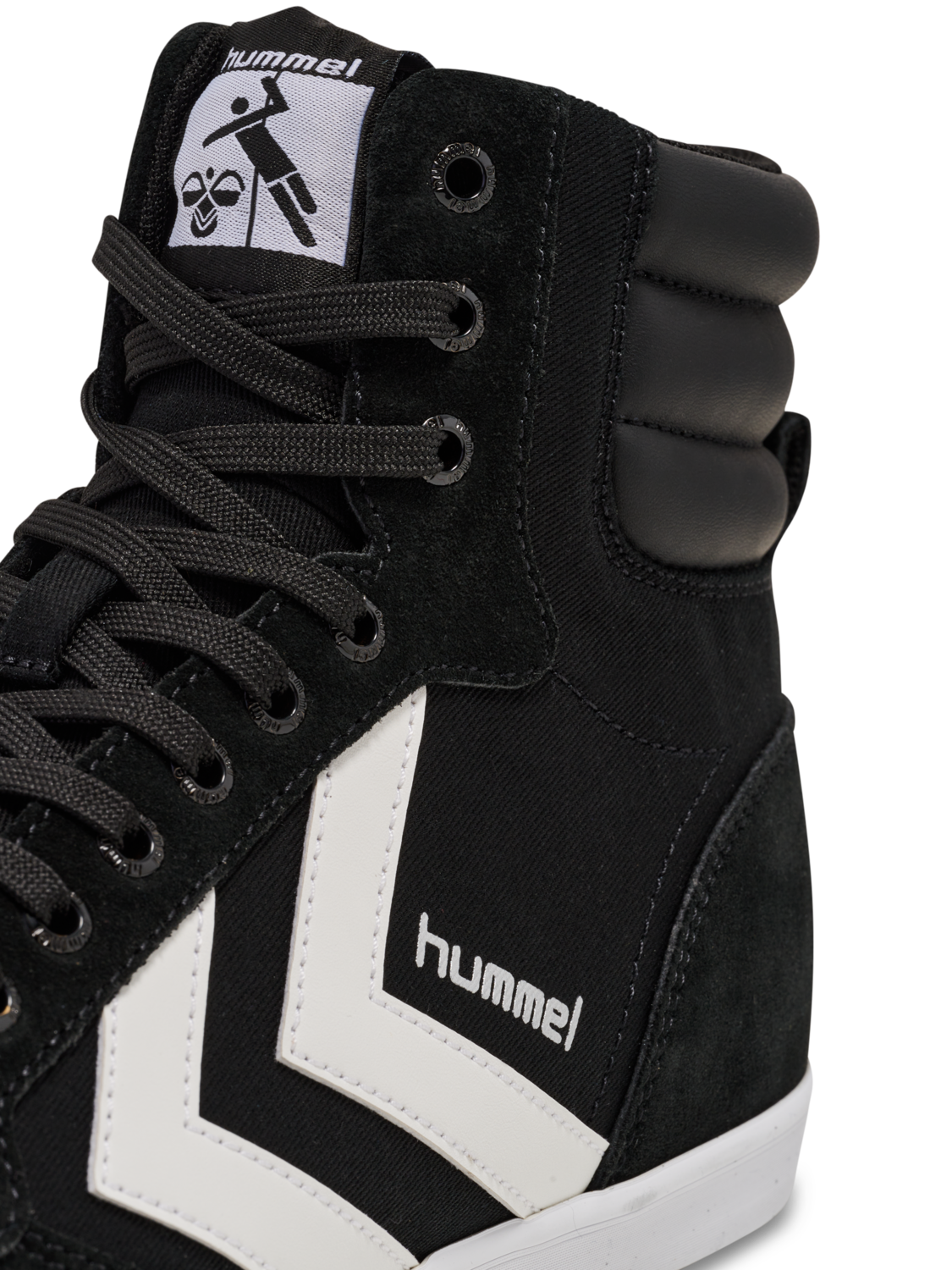 HUMMEL SLIMMER STADIL HIGH, BLACK/ WHITE KH, packshot