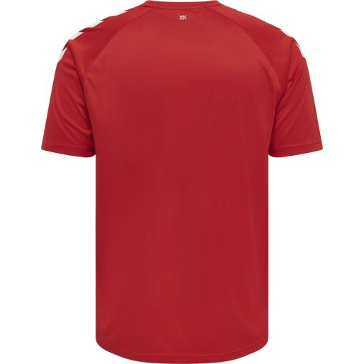 hmlCORE XK CORE POLY T-SHIRT S/S, TRUE RED hmlCORE XK CORE POLY T-SHIRT S/S, TRUE RED, packshot