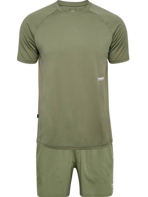 hmlPULSE WORKOUT SET, DEEP LICHEN GREEN hmlPULSE WORKOUT SET, DEEP LICHEN GREEN, packshot