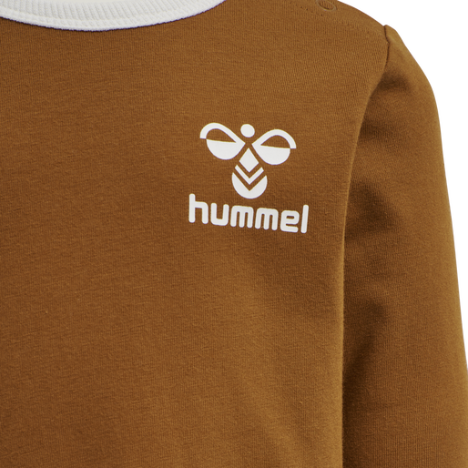 hmlMAUILINO T-SHIRT L/S, GLAZED GINGER, packshot