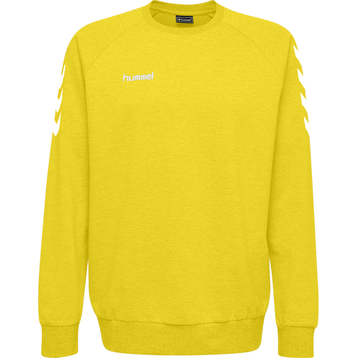 HMLGO COTTON SWEATSHIRT, SPORTS YELLOW, packshot