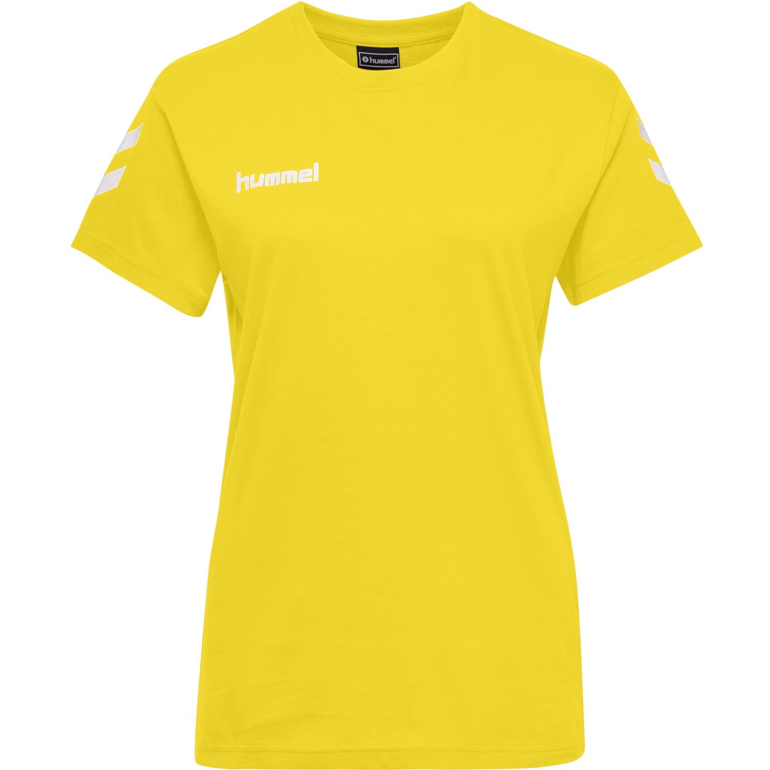 HMLGO COTTON T-SHIRT WOMAN S/S, SPORTS YELLOW, packshot