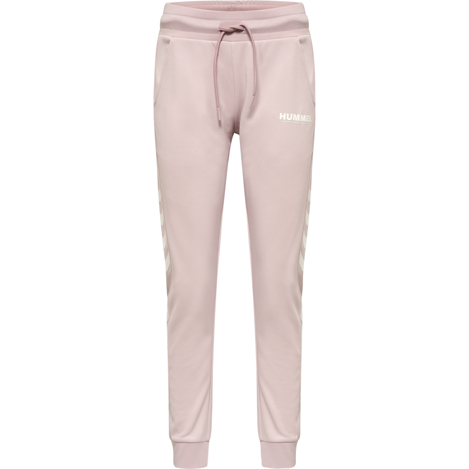 hmlLEGACY POLY WOMAN REGULAR PANTS, CHALK PINK, packshot