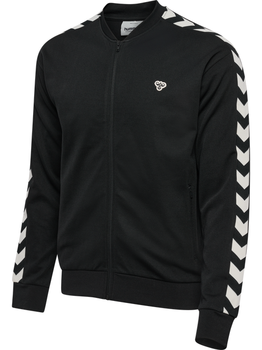 hmlARCHIVE REGULAR POLY ZIP JACKET, BLACK hmlARCHIVE REGULAR POLY ZIP JACKET, BLACK, packshot