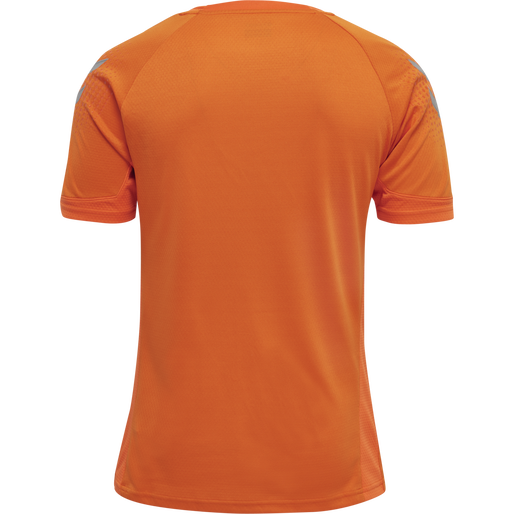 hmlLEAD S/S POLY JERSEY, ORANGE TIGER, packshot