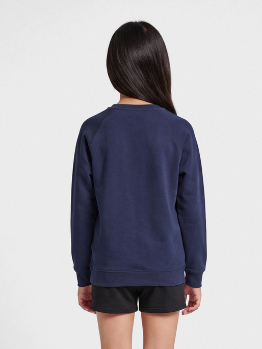 hmlRED CLASSIC SWEATSHIRT KIDS, MARINE, model