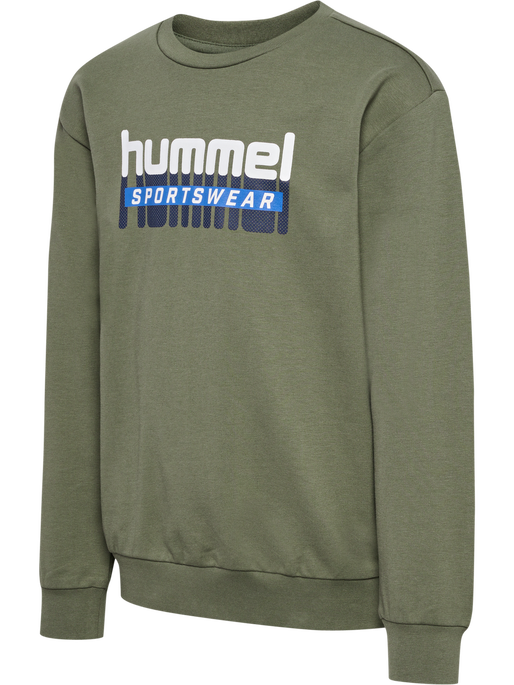 hmlTUKAS SWEATSHIRT, DUSTY OLIVE, packshot
