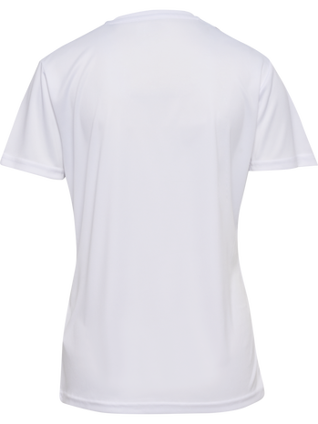 hmlAUTHENTIC PL JERSEY S/S WOMAN, WHITE, packshot