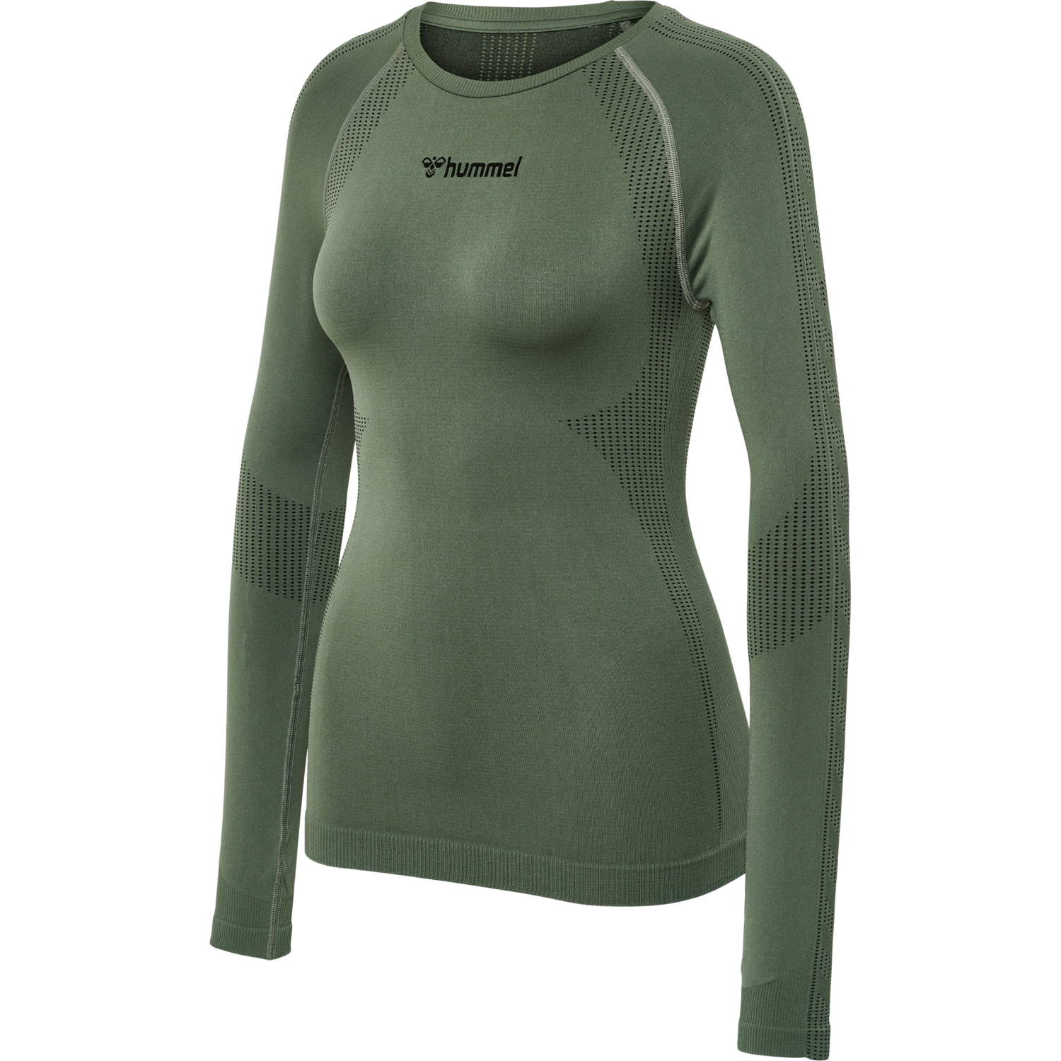 hmlMT SHAPING SEAMLESS T-SHIRT L/S, THYME, packshot