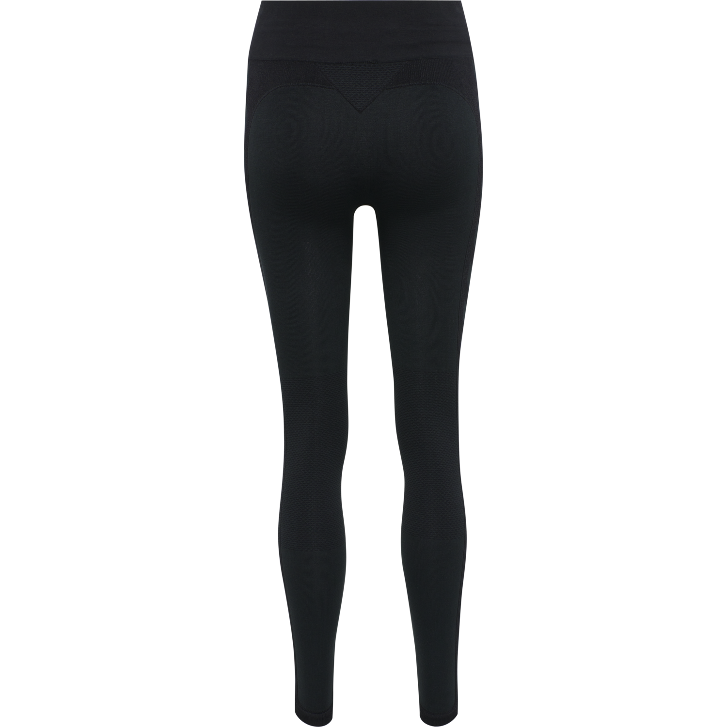 hmlCLEA SEAMLESS MID WAIST TIGHTS, BLACK MELANGE, packshot
