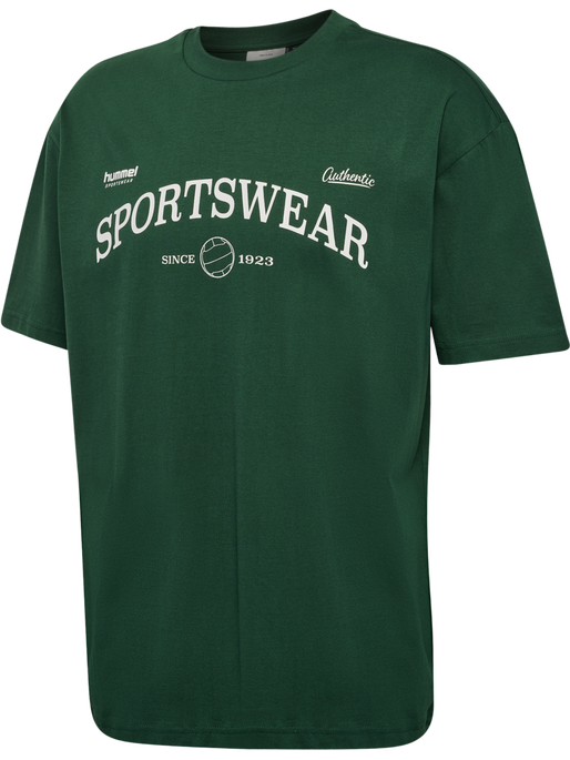 hmlLOOSE TEE S/S CLUB SPORTSWEAR, DARK GREEN, packshot