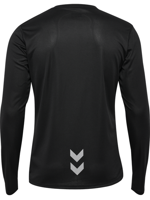 hmlRUN JERSEY L/S, BLACK hmlRUN JERSEY L/S, BLACK, packshot