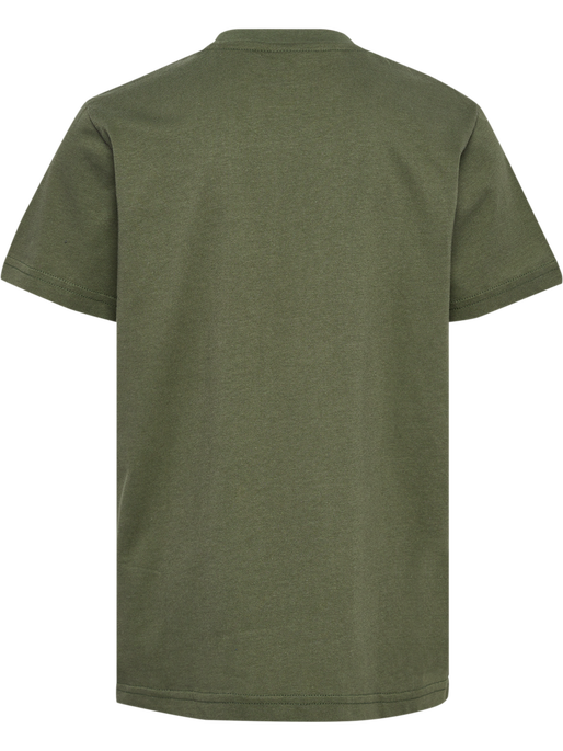 hmlTUKAS T-SHIRT S/S, DUSTY OLIVE, packshot