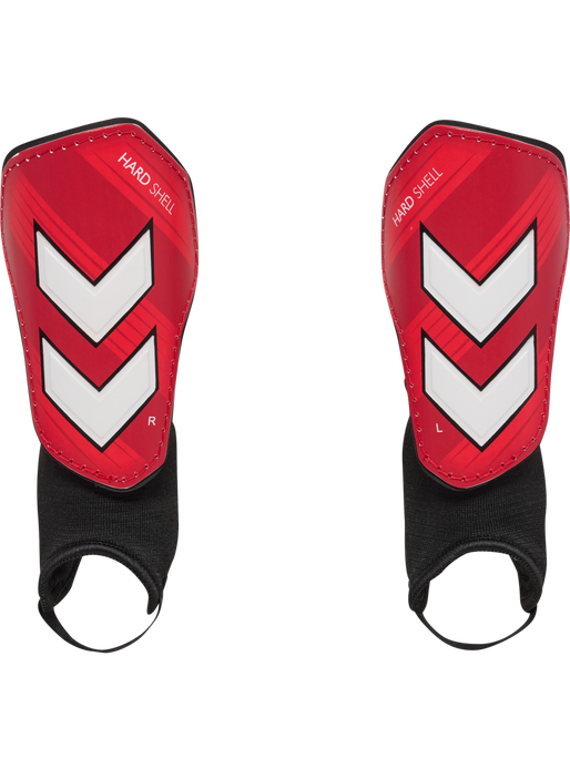 hmlSHIN GUARDS HARD SHELL, POMPEIAN RED, packshot
