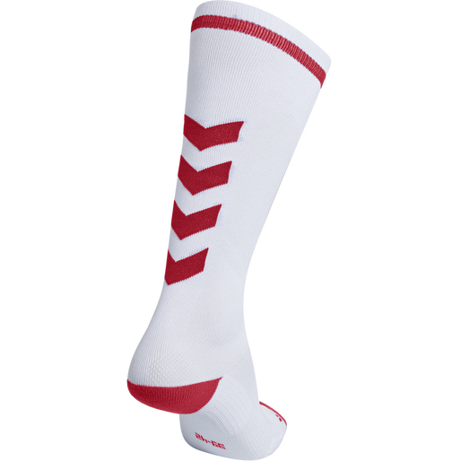 ELITE INDOOR SOCK HIGH, WHITE, packshot