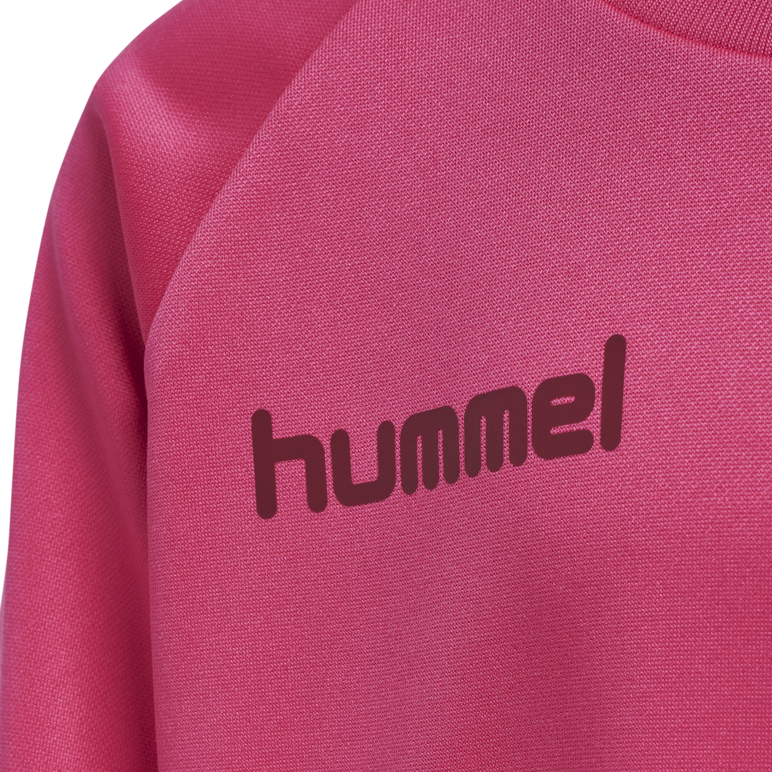 hmlPROMO KIDS POLY SWEATSHIRT, RASPBERRY SORBET, packshot