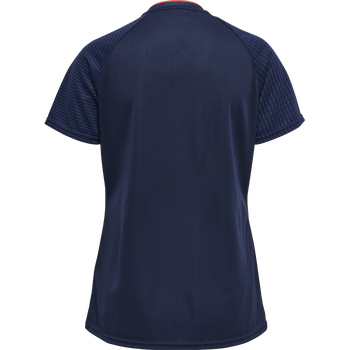hmlPRO GRID TRAINING JERSEY S/S WO, MARITIME BLUE/SURF THE WEB, packshot