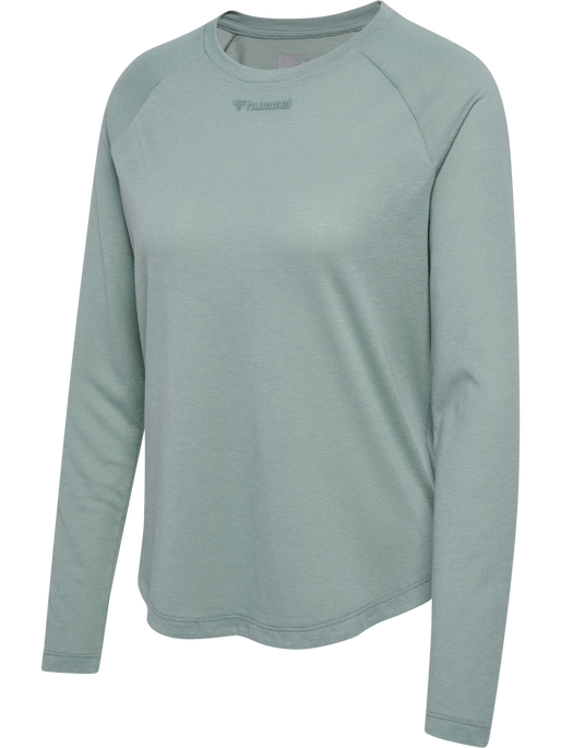 hmlMT VANJA T-SHIRT L/S, CHINOIS GREEN, packshot