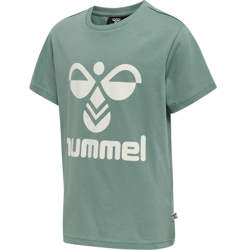 hmlTRES T-SHIRT S/S, MINERAL BLUE hmlTRES T-SHIRT S/S, MINERAL BLUE, packshot