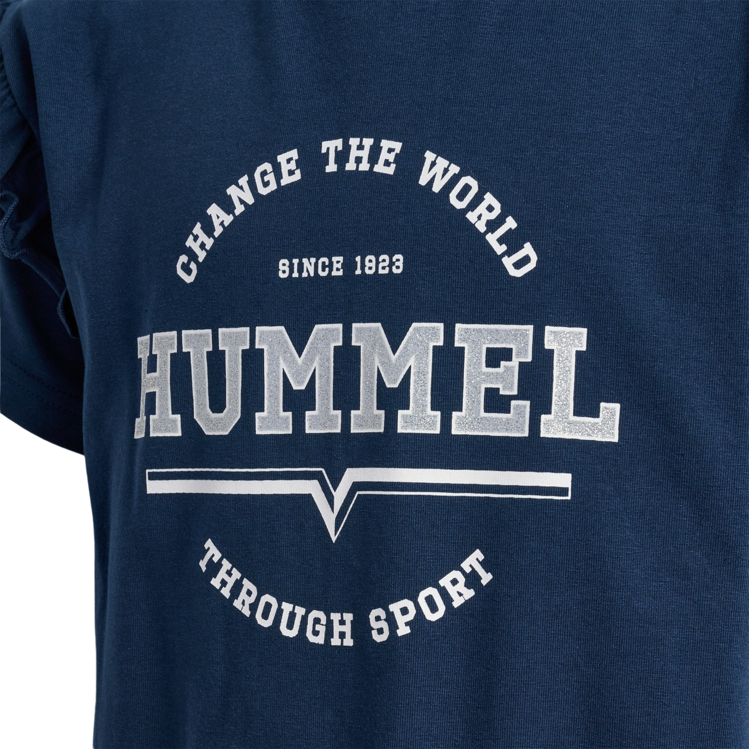 hmlVIOLET T-SHIRT S/S, DRESS BLUES, packshot