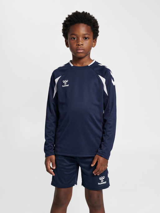hmlCORE 2.0 CREW NECK KIDS, MARINE/WHITE, model