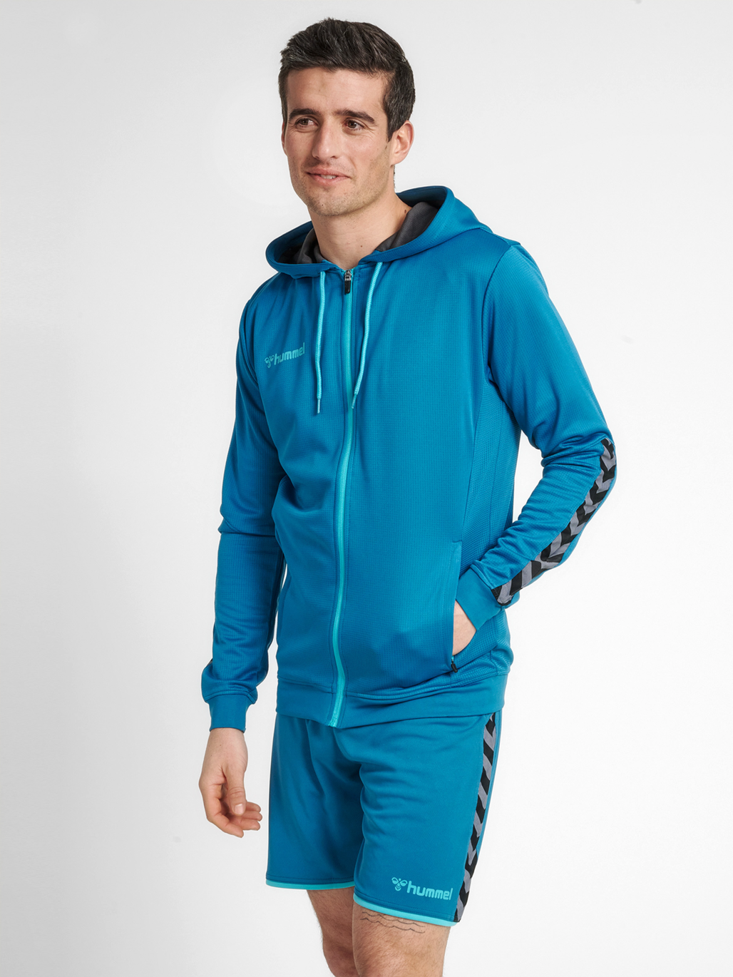 hummel AUTHENTIC POLY ZIP HOODIE CELESTIAL hummel.pl