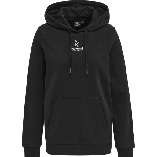 hmlOLIVIA HOODIE, BLACK hmlOLIVIA HOODIE, BLACK, packshot