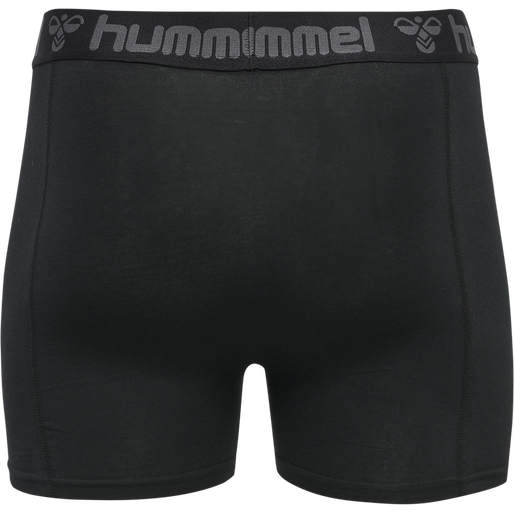 hmlMARSTON 4-PACK BOXERS, BLACK/DARK GREY MELANGE, packshot
