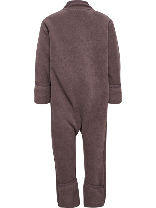 hmlMINI FLEECE ZIP SUIT BEE, PEPPERCORN, packshot