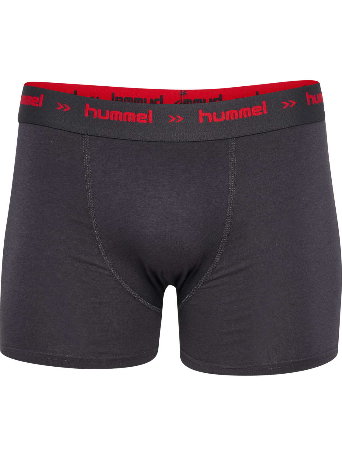 hmlRISE 3-PACK BOXERS, NINE IRON/WHITE/TRUE RED, packshot