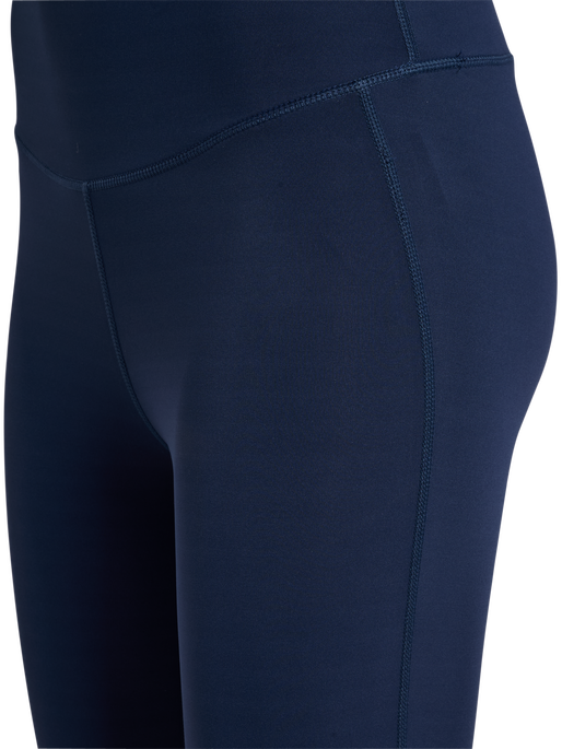 hmlPULSE HIGH WAIST TIGHTS, DRESS BLUES, packshot