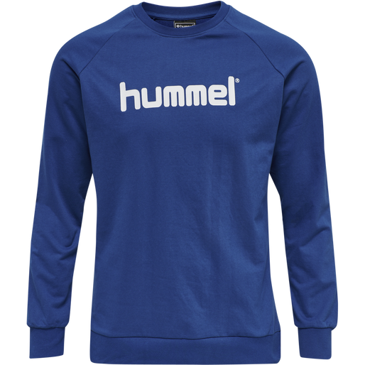 HMLGO COTTON LOGO SWEATSHIRT WOMAN, TRUE BLUE, packshot