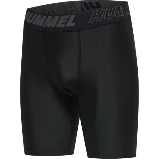 hmlTE TOPAZ TIGHT SHORTS, BLACK hmlTE TOPAZ TIGHT SHORTS, BLACK, packshot