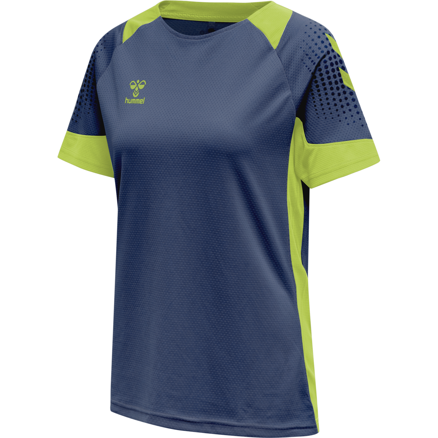 hmlLEAD WOMENS S/S POLY JERSEY, DARK DENIM, packshot