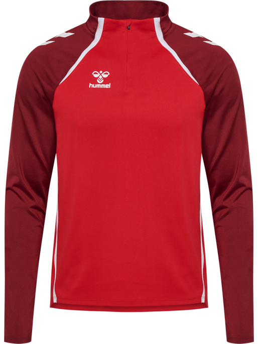 hmlLEAD 2.0 HALF ZIP, TRUE RED/MAROON hmlLEAD 2.0 HALF ZIP, TRUE RED/MAROON, packshot