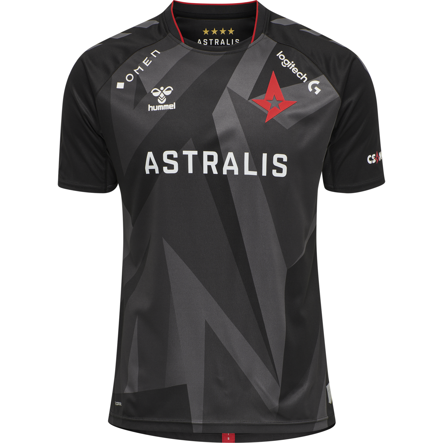 ASTRALIS 20/21 GAME JERSEY S/S_KIDS, BLACK W/LOGO, packshot