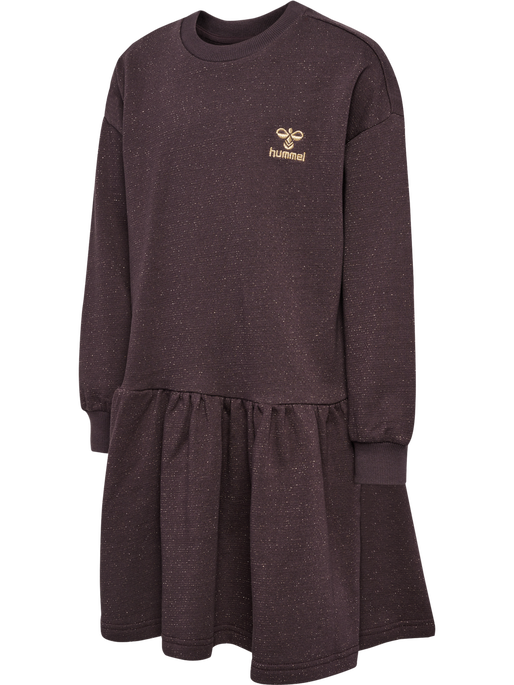 hmlCAROLA DRESS L/S, RAISIN, packshot