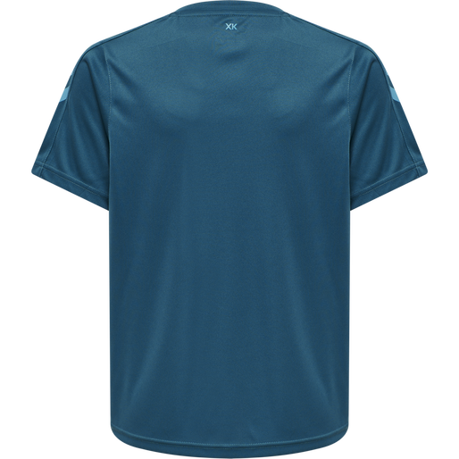 hmlCORE XK POLY JERSEY S/S KIDS, BLUE CORAL, packshot