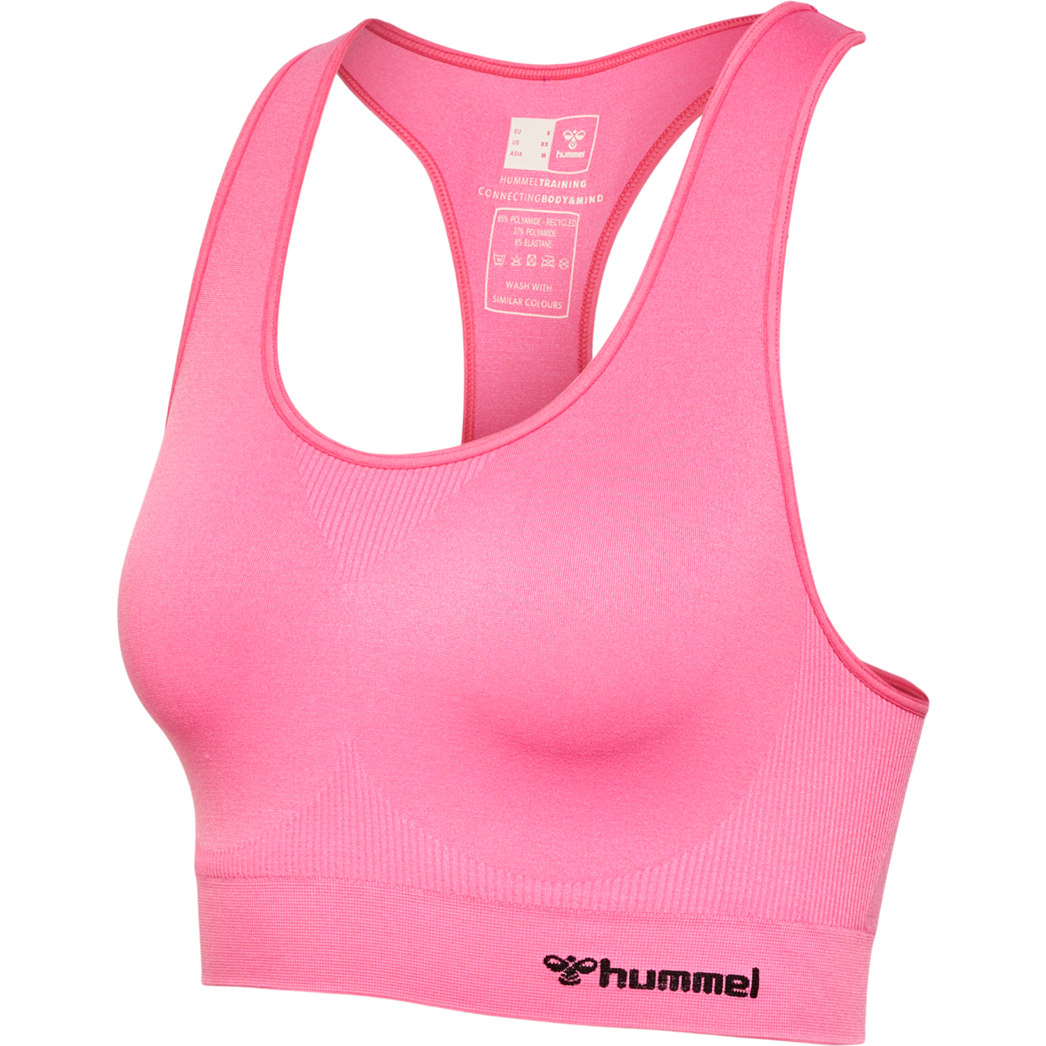 hmlTIF SEAMLESS SPORTS TOP, AZALEA PINK, packshot